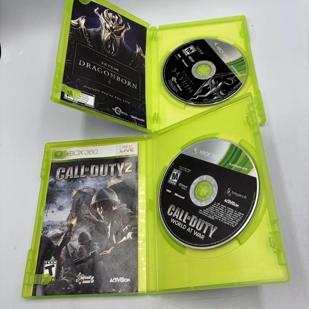 Xbox 360 Games Call Of Duty Two World At War In Skyrim Elder Scrolls Five